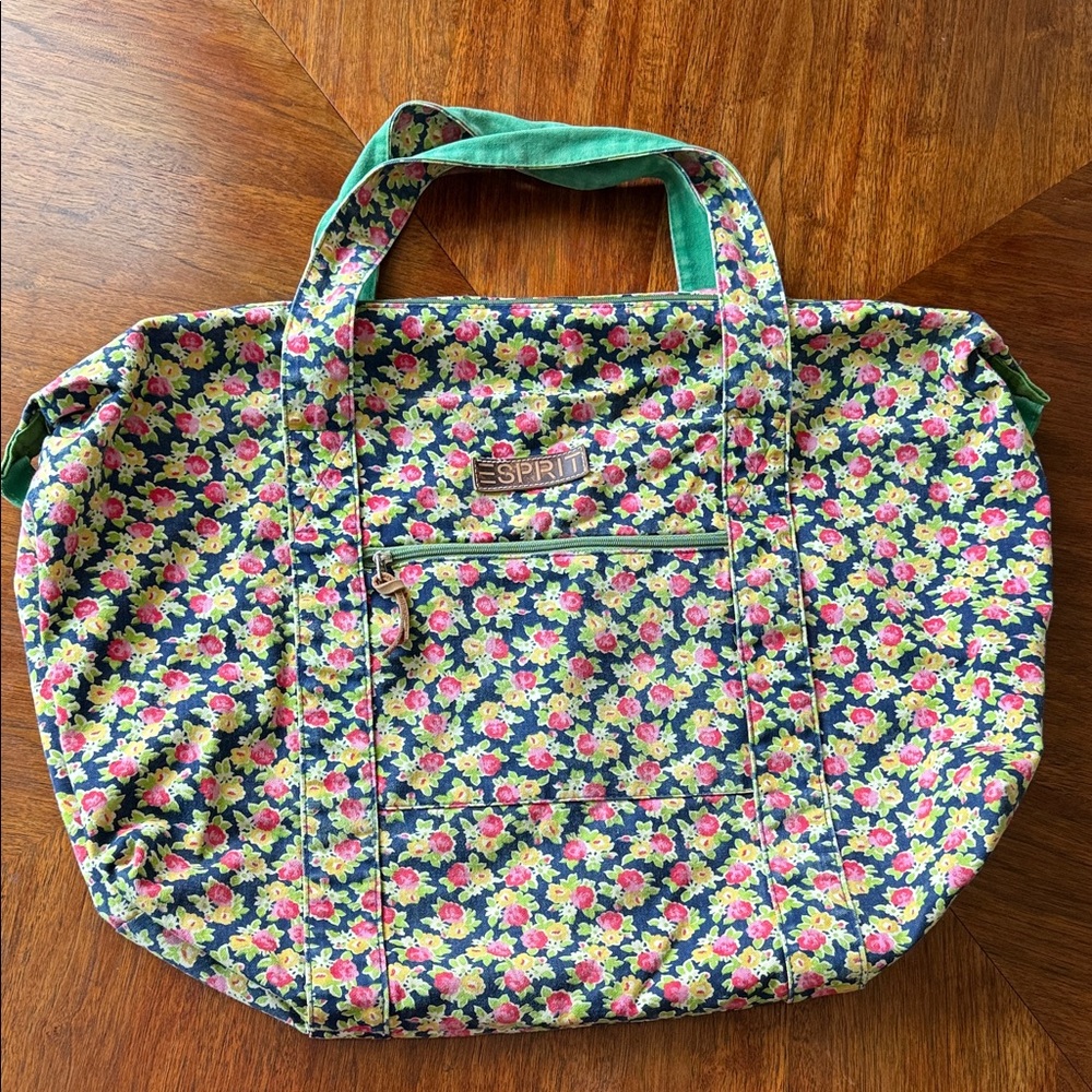Esprit Vintage 90s Floral Weekender Bag